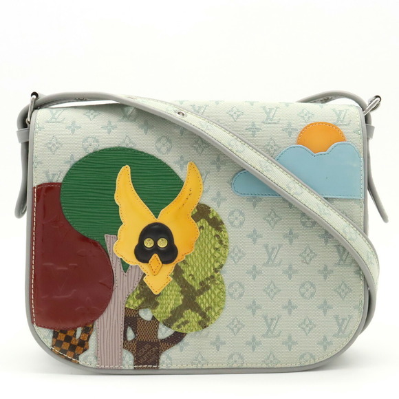 Louis Vuitton Comte Shoulder Monogram Fay Gray Bag Musette Blue - Picture 1 of 9